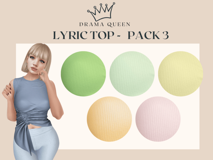 DRAMA QUEEN Verity Top - Pack 3 (ADD)