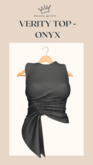 DRAMA QUEEN Verity Top - Onyx (ADD)