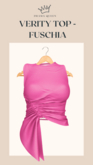DRAMA QUEEN Verity Top - Fuschia (ADD)