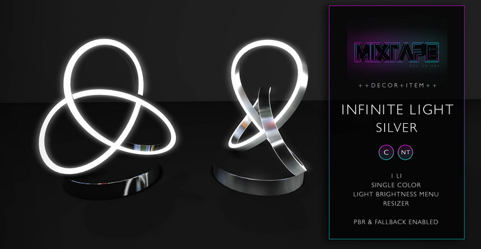 MIXTAPE Decor - infinite light - silver 