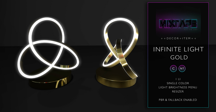 MIXTAPE Decor - infinite light - gold 