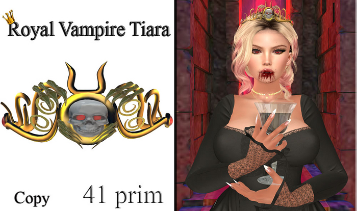 Royal Vampire Tiara – Gothic Regal Accessory