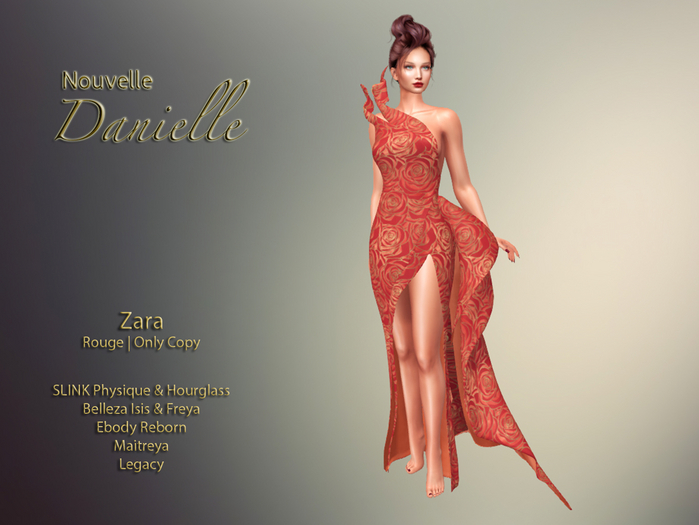 DANIELLE - Zara Gown - Rouge