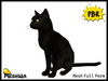 Second Life Marketplace - Meshuga PBR Black Cat Sitting 2 FULL PERM MESH