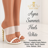 ~Rany~Ayna Summer Heels White 