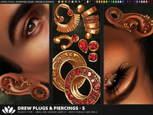 [BL] Drew plugs&piercing S // fatpack
