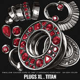 [BL] Drew plugs&piercing XL // titan