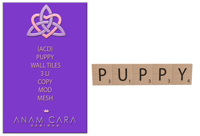{ACD} Puppy Wall Tiles (3LI)