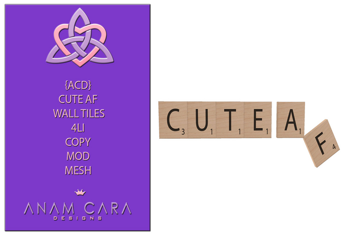 {ACD} Cute AF Wall Tiles (4LI)