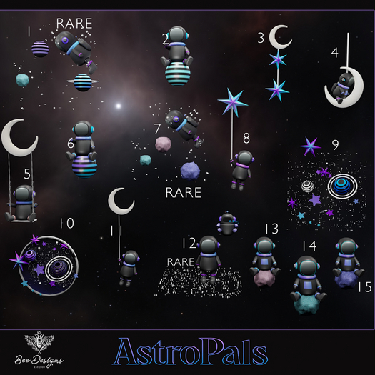 15 Bee Designs Astropals