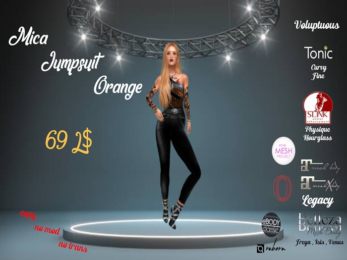 Angel's Store - Mica Jumpsuit Orange
