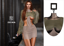 RAPTURE-Top Zeina-Light Olive