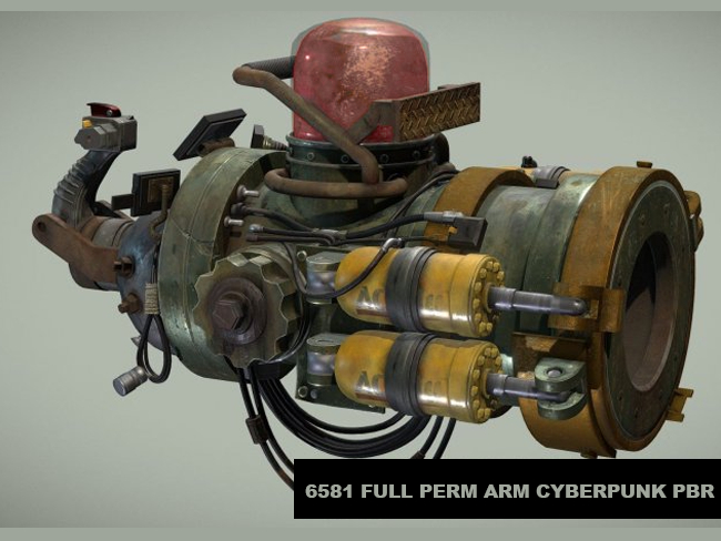 6581 FULL PERM ARM CYBERPUNK HYDRANT PBR