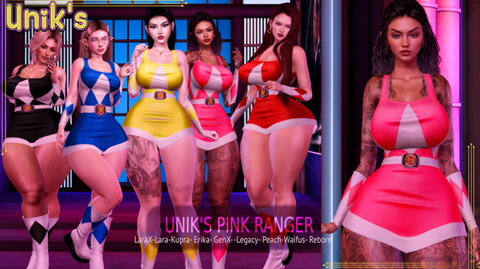 UNIK'S PINK RANGER- hud box