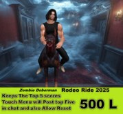 Zombie Doberman Rodeo Ride 2025