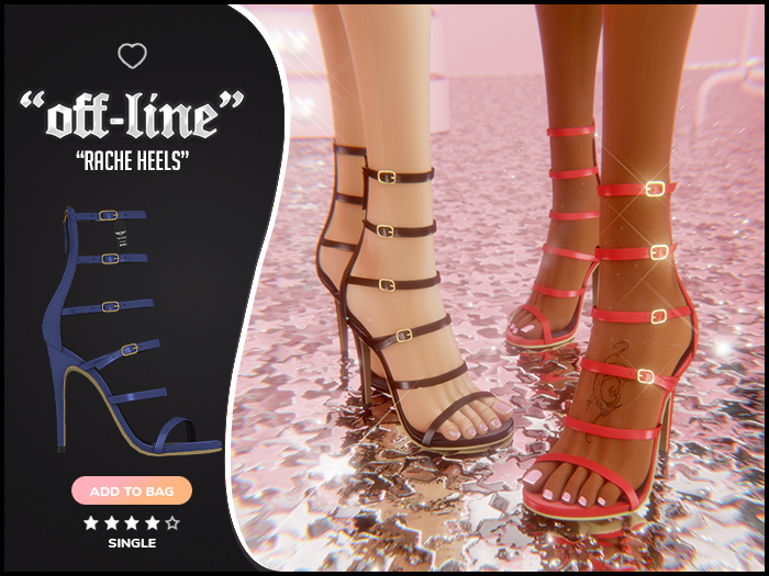 "Off-Line" x "Rache" Heels / Cobalt
