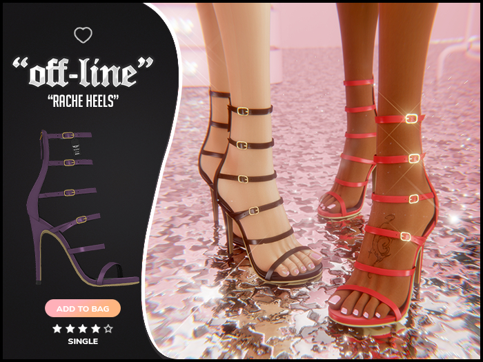 "Off-Line" x "Rache" Heels / Mauve
