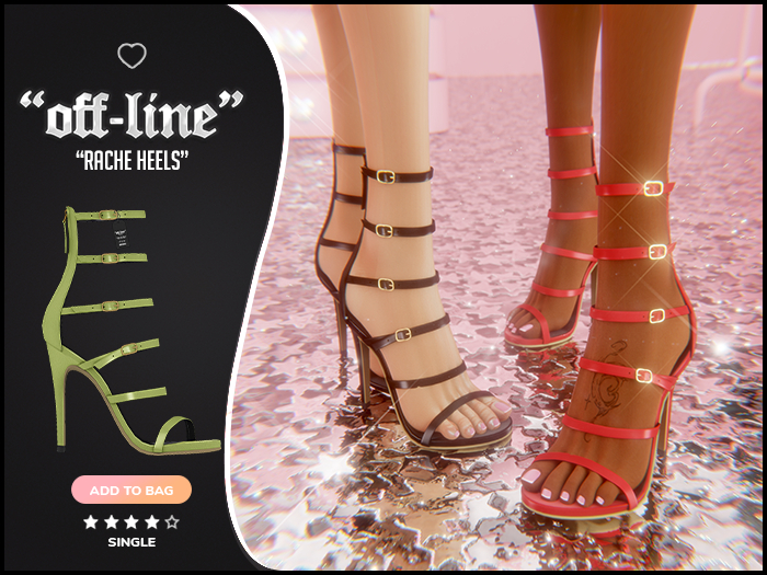 "Off-Line" x "Rache" Heels / Pistachio