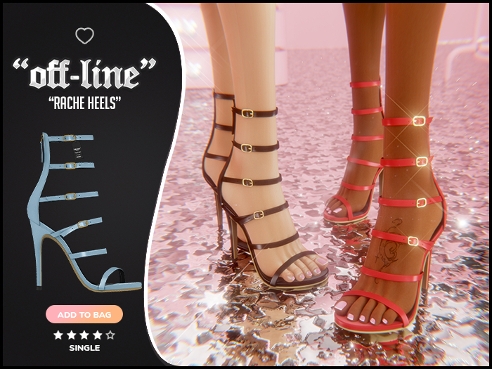"Off-Line" x "Rache" Heels / Sky