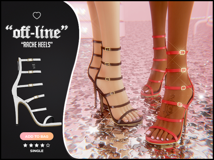 "Off-Line" x "Rache" Heels / White