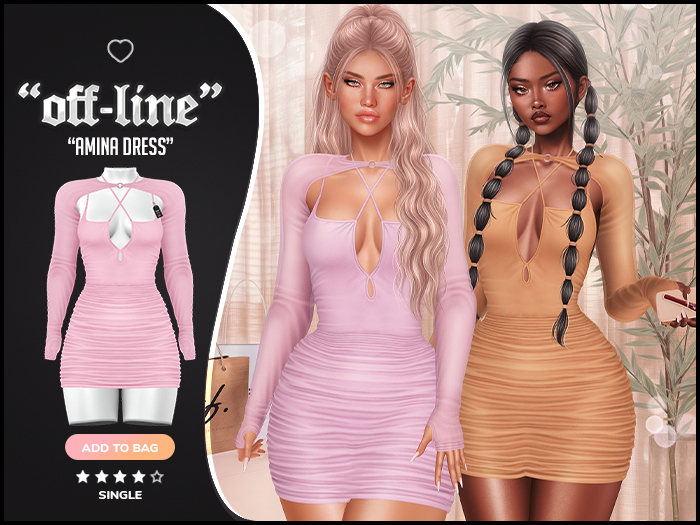 "Off-Line" x "Amina" Dress / Softy