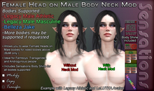 Sensations Female Head on Male Body Neck Mod