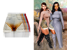 [Brior] Jovi Denim Distressed shorts - FATPACK