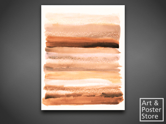 Ochre Wash | Abstract Wall Decor | Single Panel Canvas 
