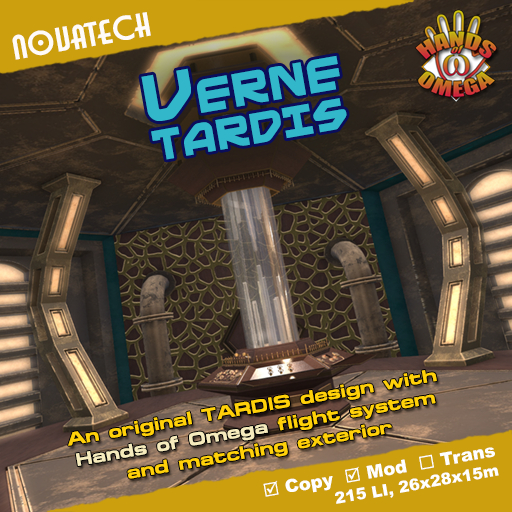 Verne TARDIS - Hands of Omega (HoO) Console
