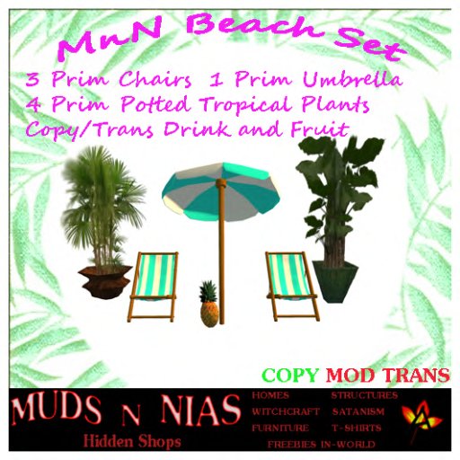 ON SALE! MnN Beach Set *AQUA* 