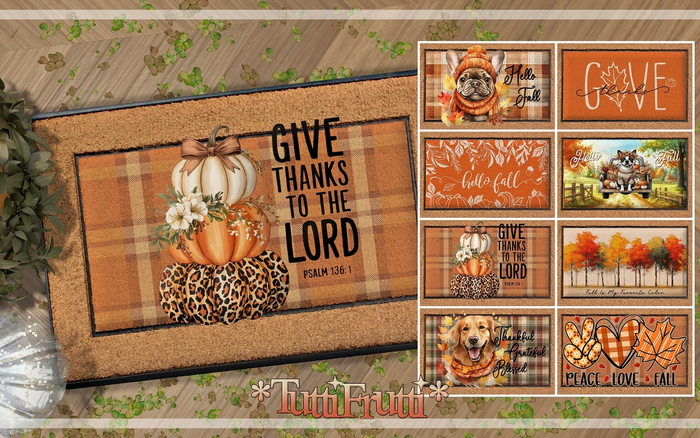 *TuttiFrutti* DoorMats Pack 55 - Fall / Autumn!