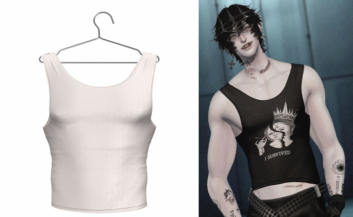 [DumDum] Tight Tank Top - White