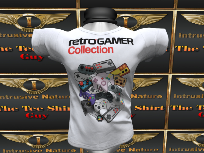 :::IDJ::: Retro Gamer Tee Shirt [White] Delivery HUD