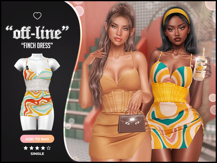 "Off-Line" x "Finch" Dress / Pattern 4