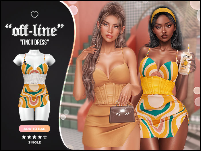 "Off-Line" x "Finch" Dress / Pattern 14 