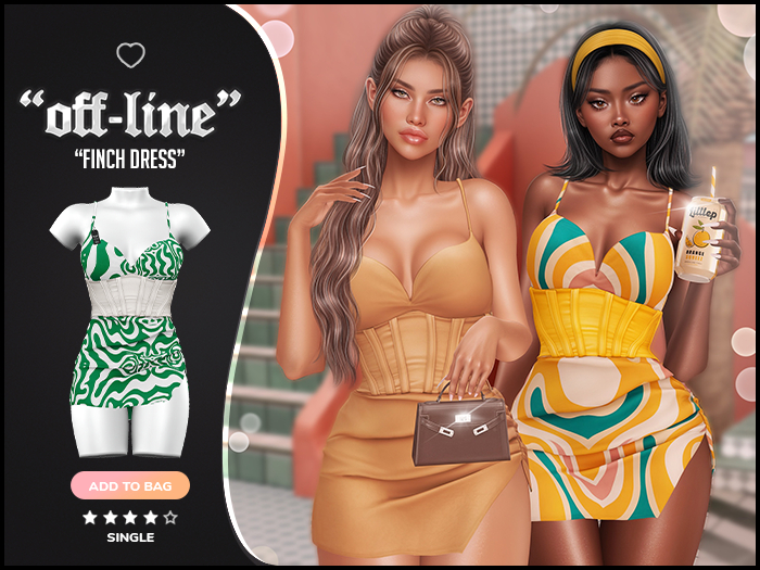 "Off-Line" x "Finch" Dress / Pattern 17 