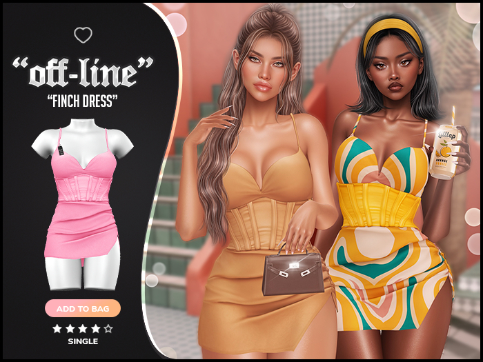 "Off-Line" x "Finch" Dress / Pinky 