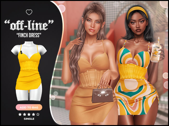 "Off-Line" x "Finch" Dress / Star 