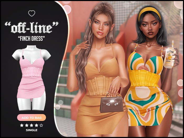"Off-Line" x "Finch" Dress / Softy