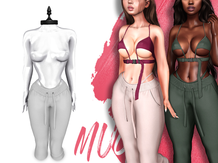 Mug - Kiki Sweatpants - White