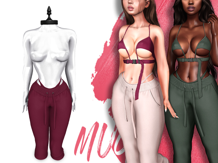 Mug - Kiki Sweatpants - Maroon