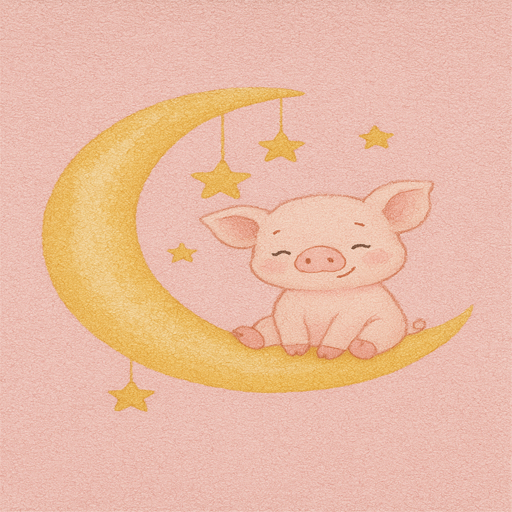 Goodnight Little Piggy Rug