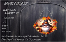 Autumnal door sign