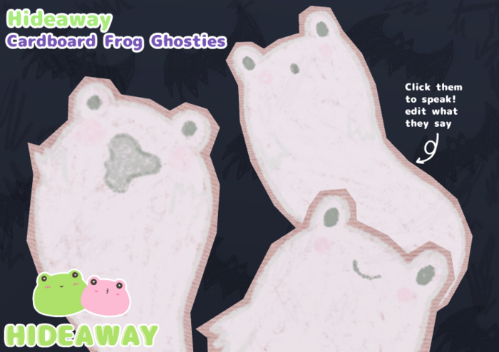 [Hideaway] Cardboard Frog Ghosties