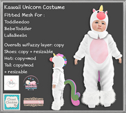*CC* Kawaii Unicorn  Costume FITTED  (TDB/LB/BBT) add