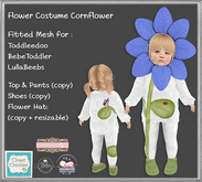 *CC* Flower Costume Cornflower FITTED (TDB/LB/BBT) add me