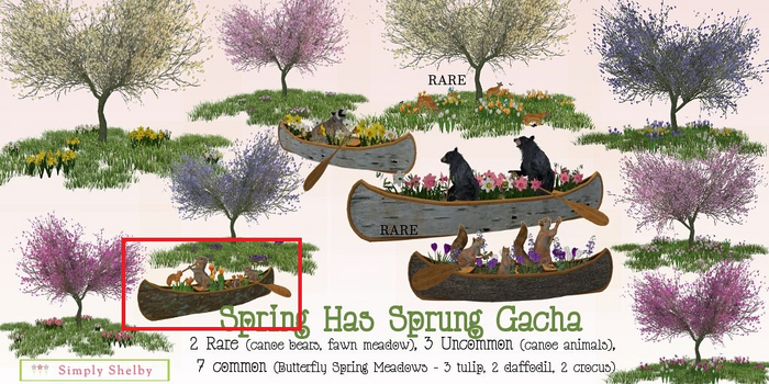 Spring Canoe Chipmunks - UNCOMMON