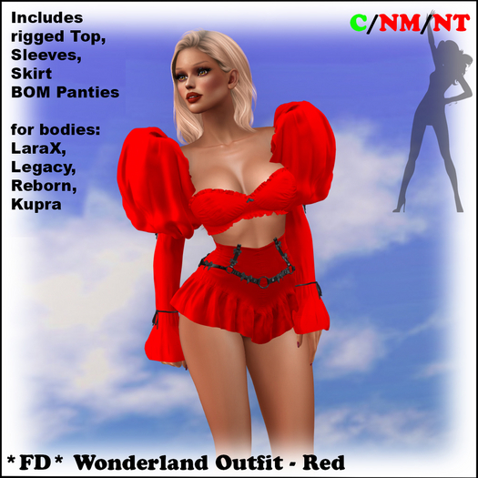 *FD* Wonderland Outfit [Boxed] Red