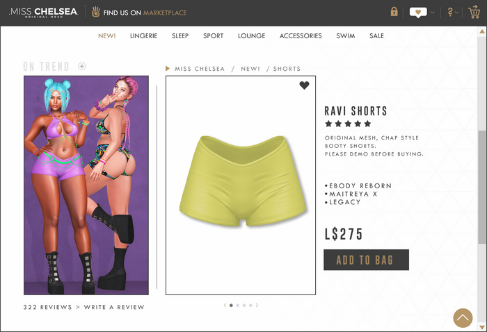 .miss chelsea. Ravi Shorts Acid