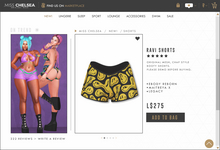 .miss chelsea. Ravi Shorts Yellow Smiley